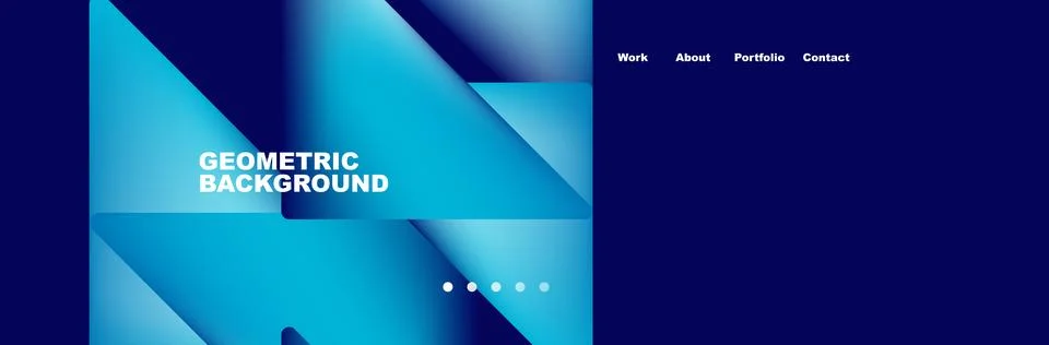 Gradient triangles composition with bright fluid colors. Vector Illustration For Stock Illustration