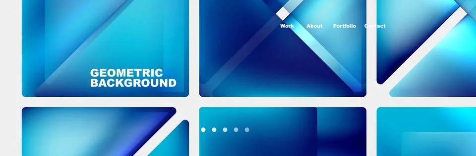 Gradient triangles composition with bright fluid colors. Vector Illustration For Stock Illustration