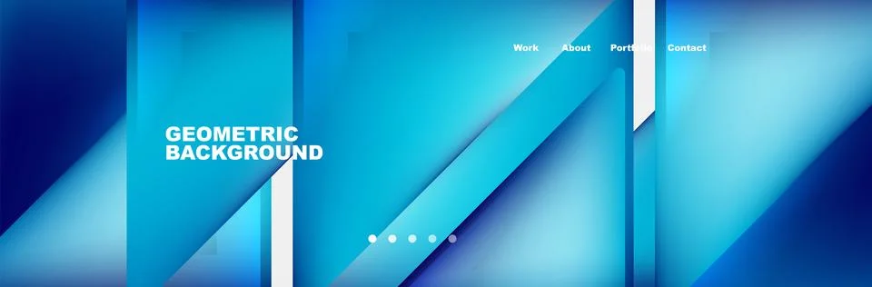 Gradient triangles composition with bright fluid colors. Vector Illustration For Stock Illustration