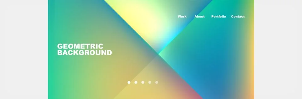 Gradient triangles composition with bright fluid colors. Vector Illustration For Stock Illustration