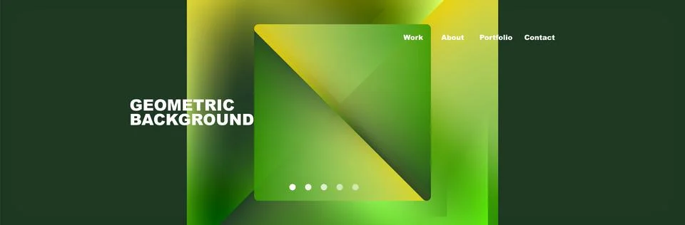 Gradient triangles composition with bright fluid colors. Vector Illustration For Illustrazione stock