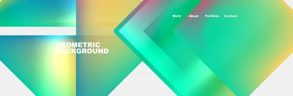 Gradient triangles composition with bright fluid colors. Vector Illustration For Stock-Illustration