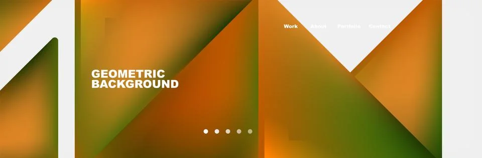 Gradient triangles composition with bright fluid colors. Vector Illustration For Stock Illustration