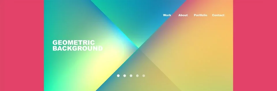 Gradient triangles composition with bright fluid colors. Vector Illustration For Stock Illustration