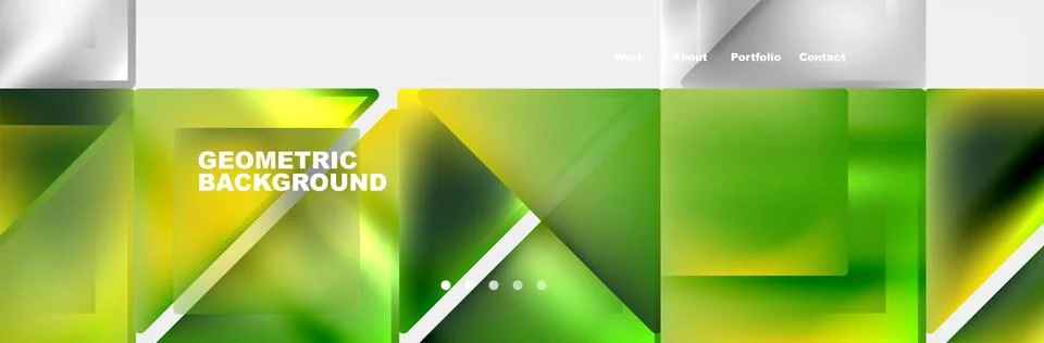 Gradient triangles composition with bright fluid colors. Vector Illustration For Stock-Illustration