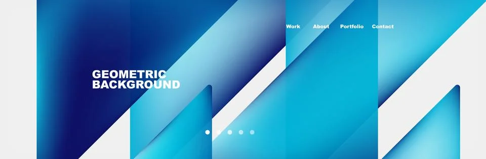 Gradient triangles composition with bright fluid colors. Vector Illustration For Stock Illustration