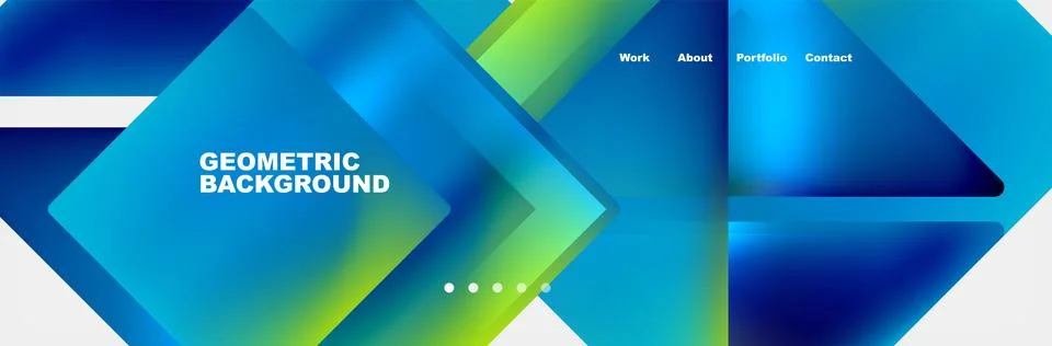 Gradient triangles composition with bright fluid colors. Vector Illustration For Stock-Illustration