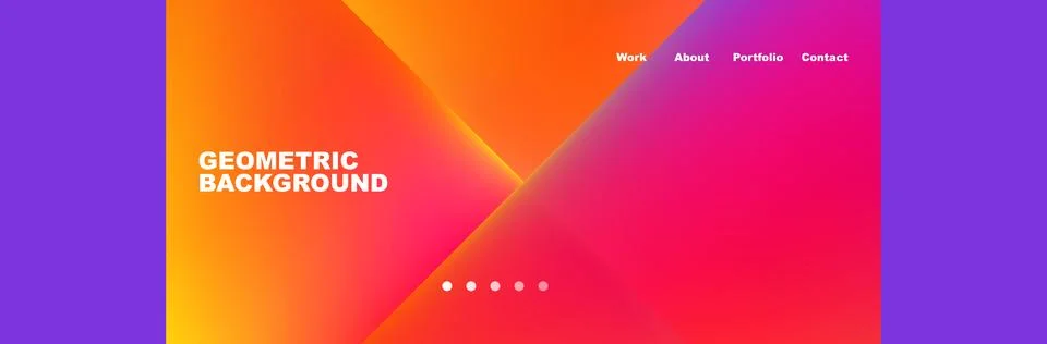 Gradient triangles composition with bright fluid colors. Vector Illustration For Stock Illustration