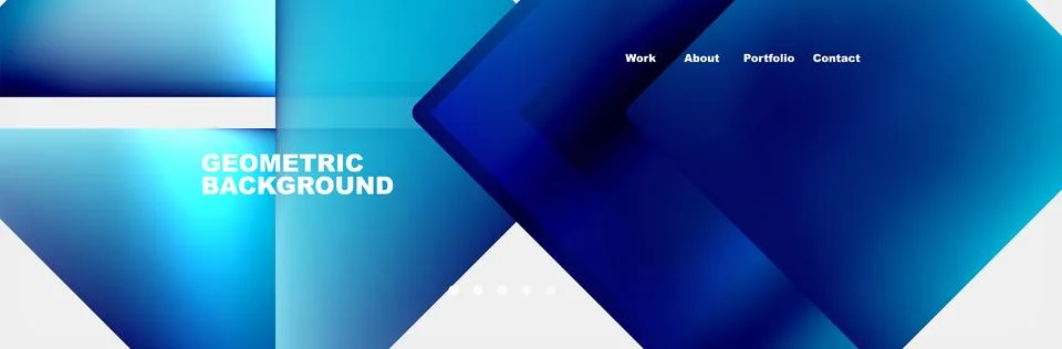 Gradient triangles composition with bright fluid colors. Vector Illustration For Illustrazione stock