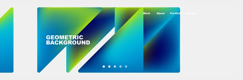 Gradient triangles composition with bright fluid colors. Vector Illustration For Stock Illustration