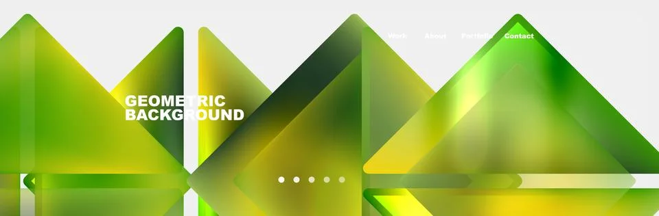 Gradient triangles composition with bright fluid colors. Vector Illustration For Stock Illustration