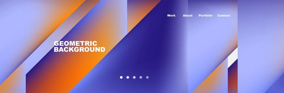 Gradient triangles composition with bright fluid colors. Vector Illustration For Stock-Illustration