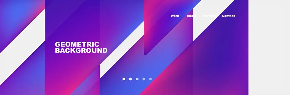 Gradient triangles composition with bright fluid colors. Vector Illustration For Stock Illustration