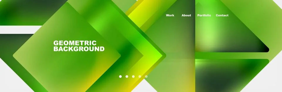 Gradient triangles composition with bright fluid colors. Vector Illustration For Illustrazione stock