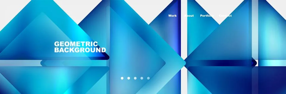 Gradient triangles composition with bright fluid colors. Vector Illustration For Stock-Illustration