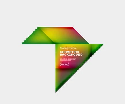 Gradient triangles vector abstract background Illustrazione stock