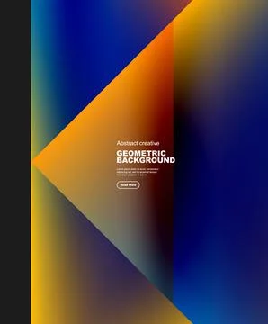 Gradient triangles vector abstract background Illustrazione stock