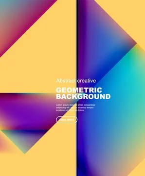 Gradient triangles vector abstract background Stockillustratie