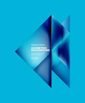 Gradient triangles vector abstract background Illustrazione stock