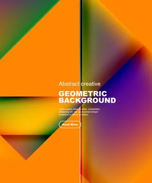 Gradient triangles vector abstract background Stockillustratie