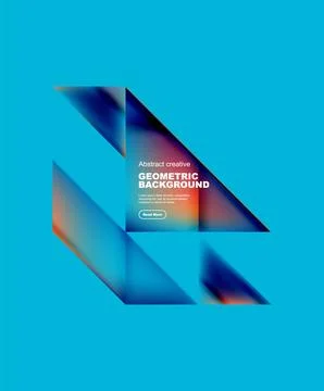 Gradient triangles vector abstract background Illustrazione stock