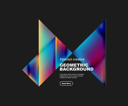 Gradient triangles vector abstract background 스톡 일러스트
