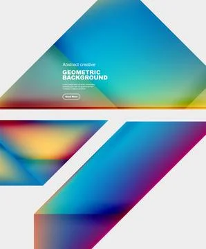 Gradient triangles vector abstract background Illustrazione stock