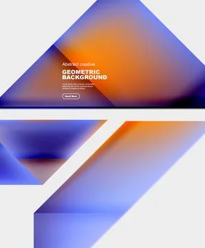 Gradient triangles vector abstract background Illustrazione stock