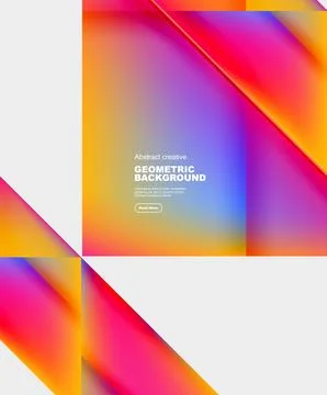Gradient triangles vector abstract background Illustrazione stock