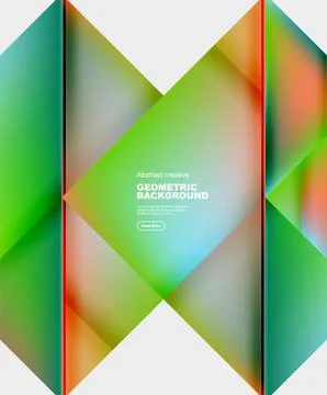 Gradient triangles vector abstract background Illustrazione stock