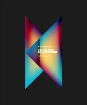 Gradient triangles vector abstract background 스톡 일러스트