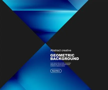 Gradient triangles vector abstract background Stockillustratie