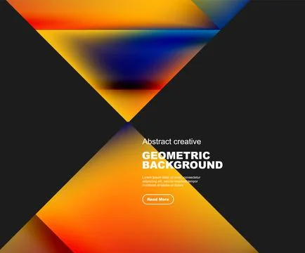 Gradient triangles vector abstract background Ilustración de archivo