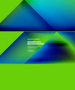 Gradient triangles vector abstract background Illustrazione stock