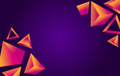 Gradient Tringular Shapes Decoration Illustrazione stock