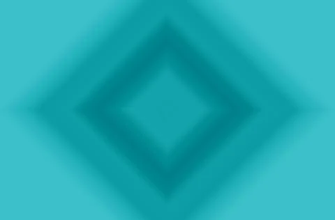 Gradient Turquoise Blue 3D Multi-layers Diamond Square Frames Stock Illustration