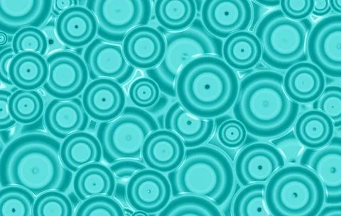 Gradient turquoise blue seamless geometric circle abstract pattern Stock Illustration