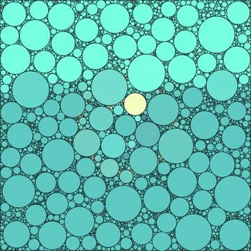 Gradient turquoise round shape pattern background Stock Illustration