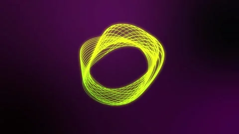 Gradient Typography Background Color With of Yellow Circle Stock Footage 183486727