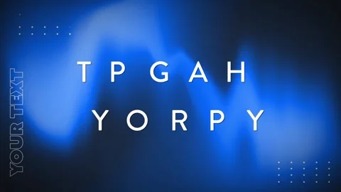 Gradient Typography Title After Effects stock
