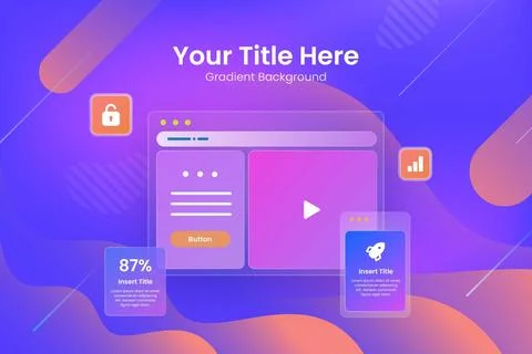 Gradient ui/ux background イラスト素材