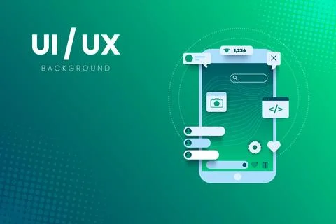 Gradient ui/ux background Stockillustratie