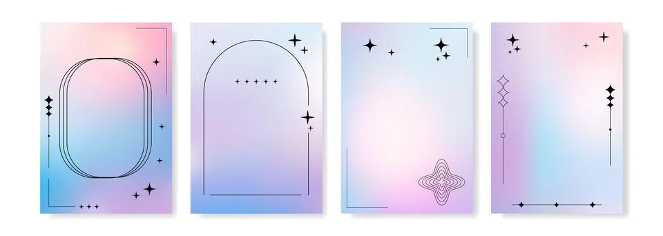 Gradient Vertical Template for Creative Designs Illustrazione stock