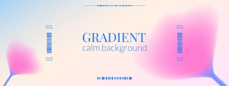Gradient vibrant flower background with soft blur for banner template. Abstract Stock Illustration