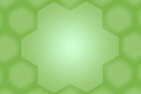 Gradient vibrant green 3D hexagon pattern frame with copy space Stock Illustration
