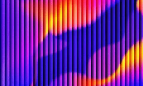 Gradient vibrant vertical stripes with glowing purples, pinks, oranges, and 스톡 일러스트