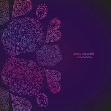 Gradient vintage pattern on dark background Stock Illustration