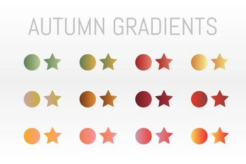 Gradient wallpaper autumn element vector background. backdrop design Stock Illustration