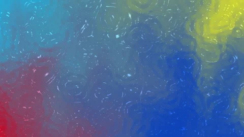 Gradient water abstract painting with red, blue, and yellow Stock Footage 309926357