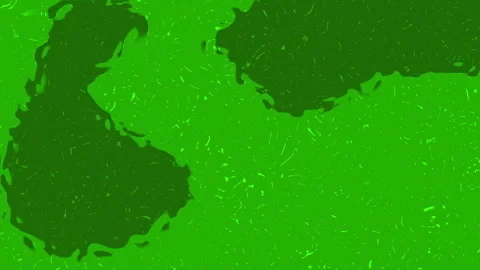 Gradient water ripples forming a green background Video stock 309925933